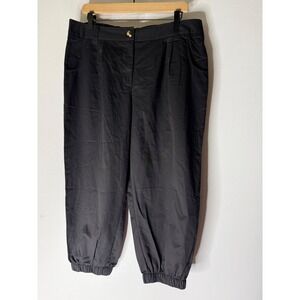 Halara‎ Mid Rise Casual Cotton Joggers Pockets in Black Sz XL Petite NWT